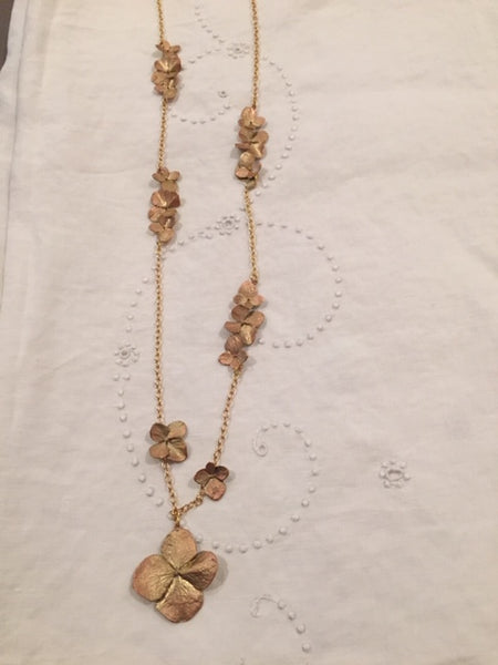 Hydrangea 36" Long Necklace